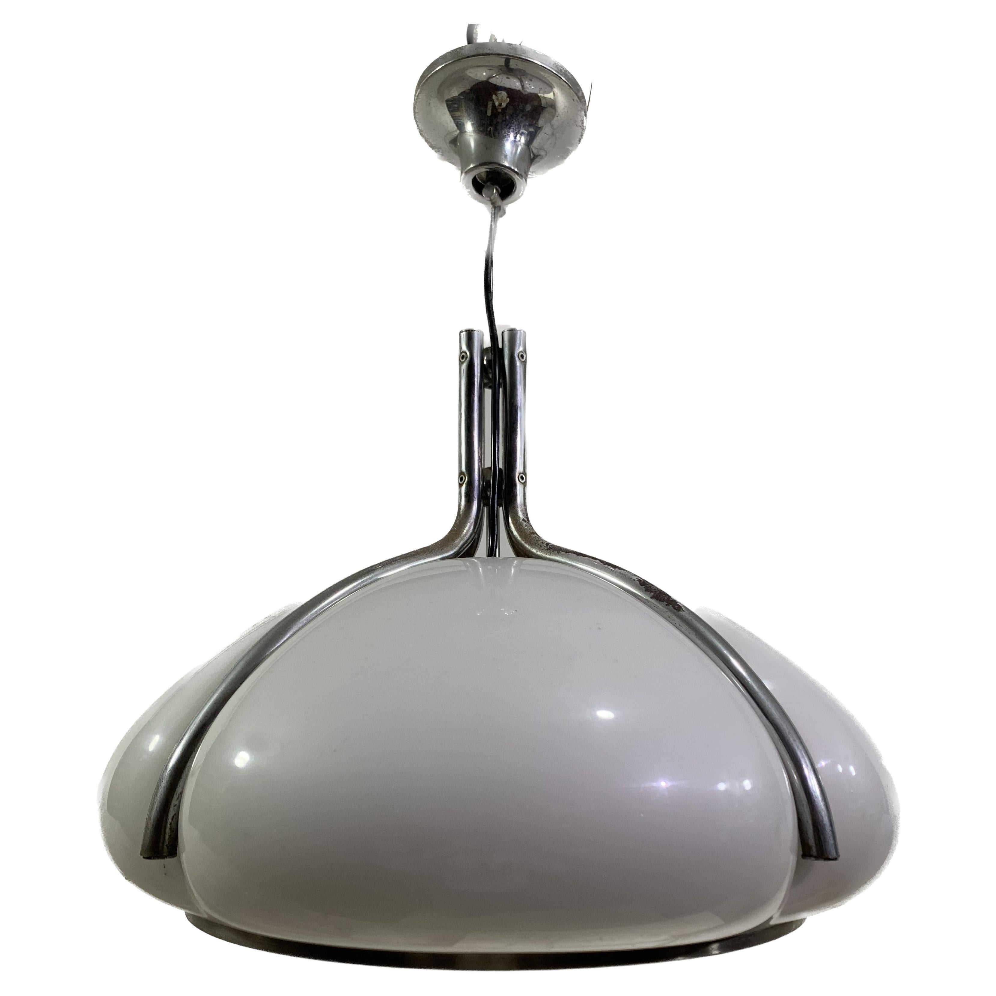 Lampe pendante Quadrifoglio de la fin du 20e siècle - Blanc - par Gae Aulenti pour Guzzini