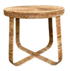 Late 20th Century Rattan Tray Table