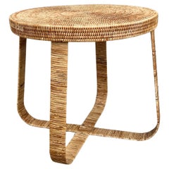 Late 20th Century Rattan Tray Table