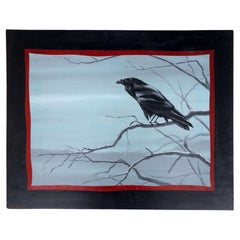 Late 20th Century Raven Painting