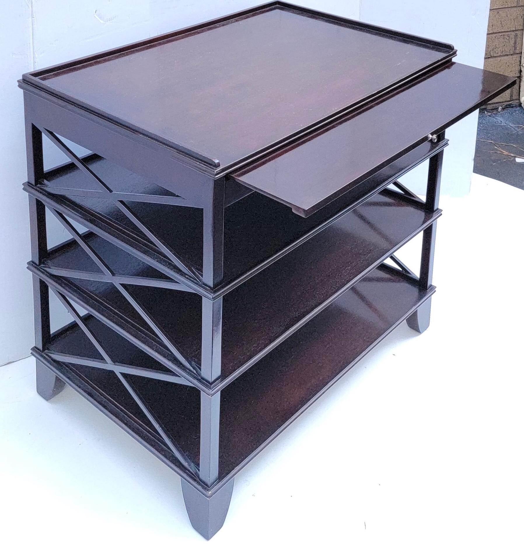 American Late 20th Century Rose Tarlow Mahogany Server or Tiered Side Table