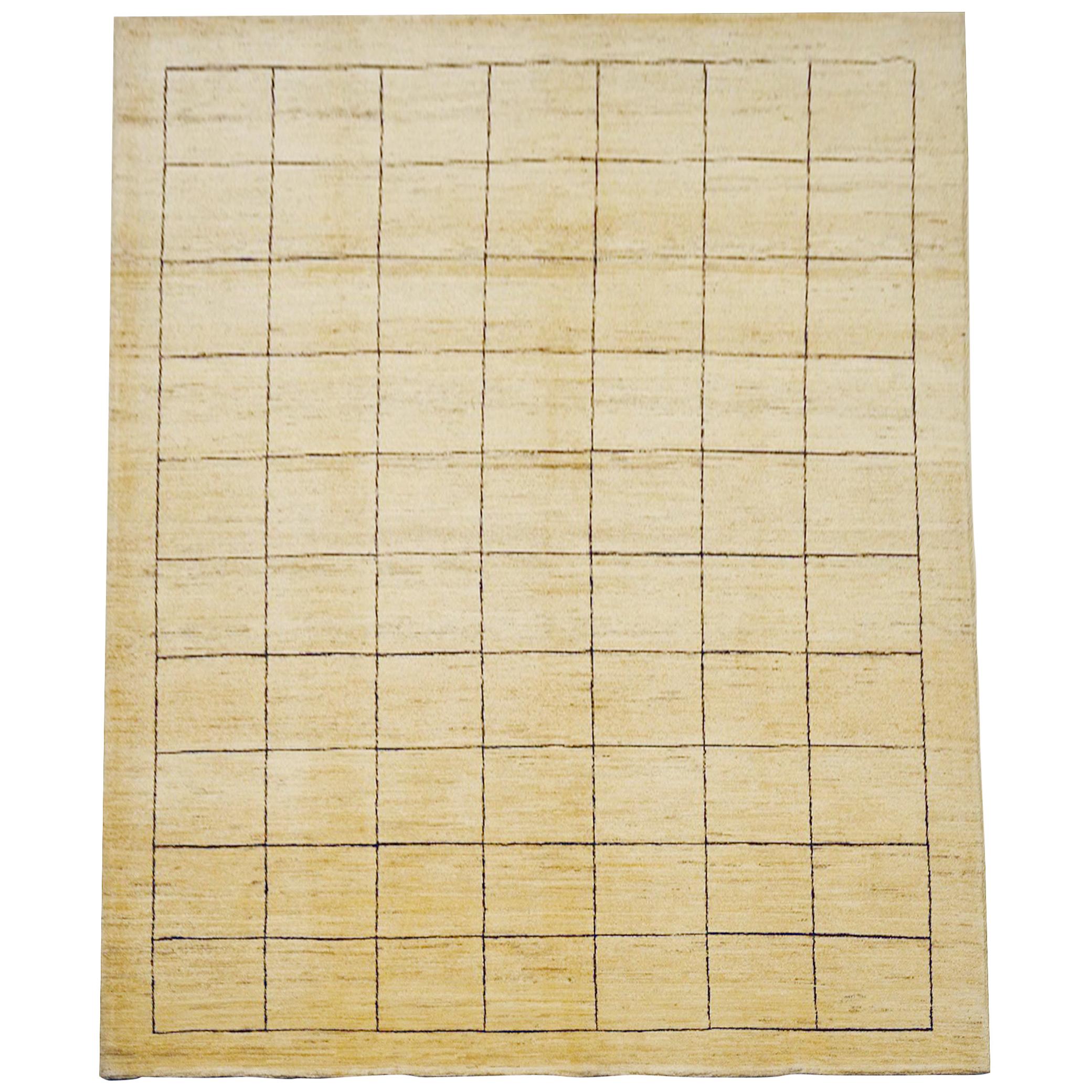Late 20th Century Rug or Carpet Hand Knotted Wool Beige For Sale