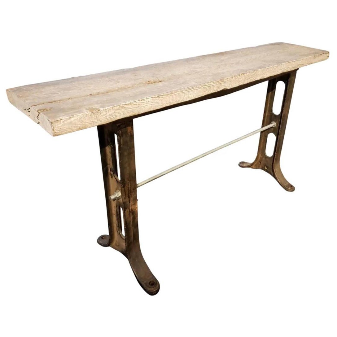 Late 20th Century Rustic Console Table For Sale