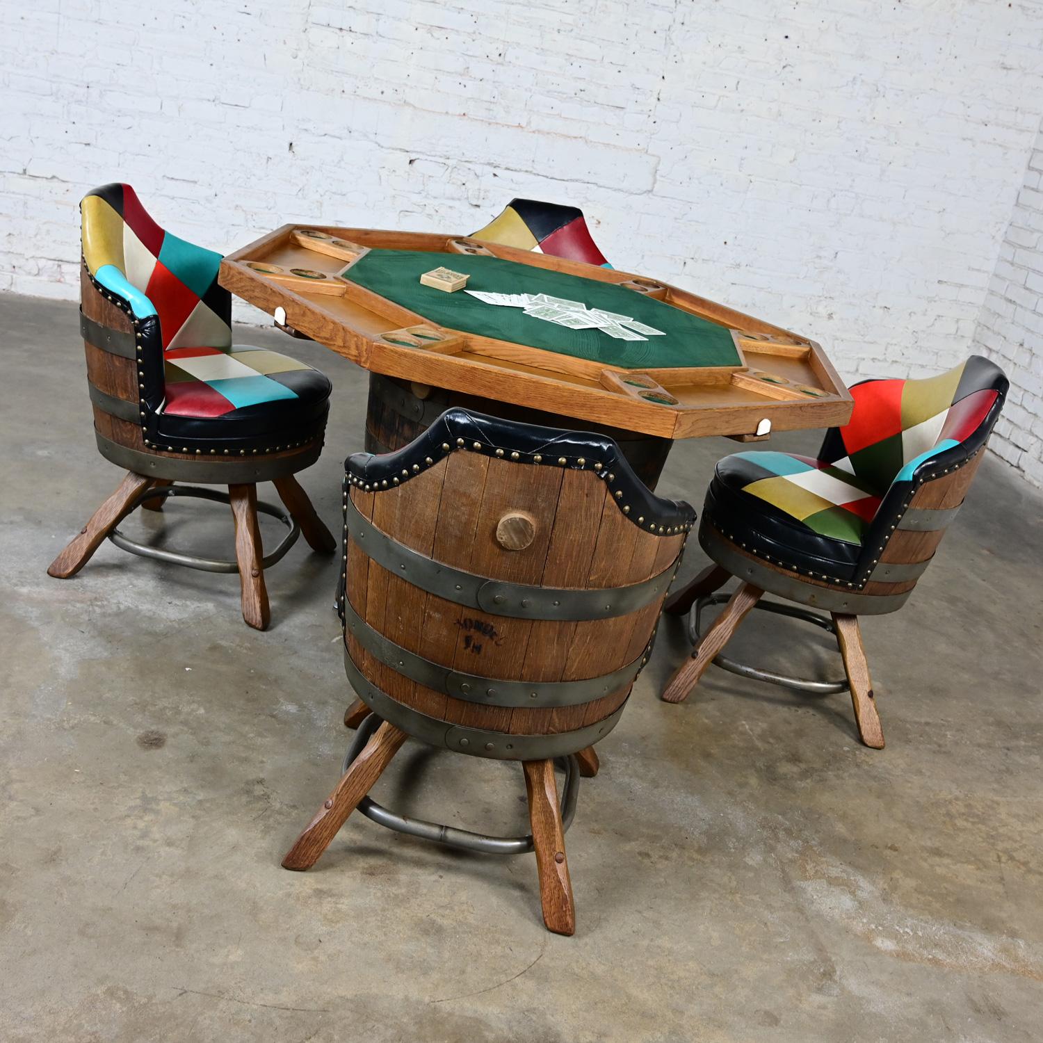 wine barrel poker table