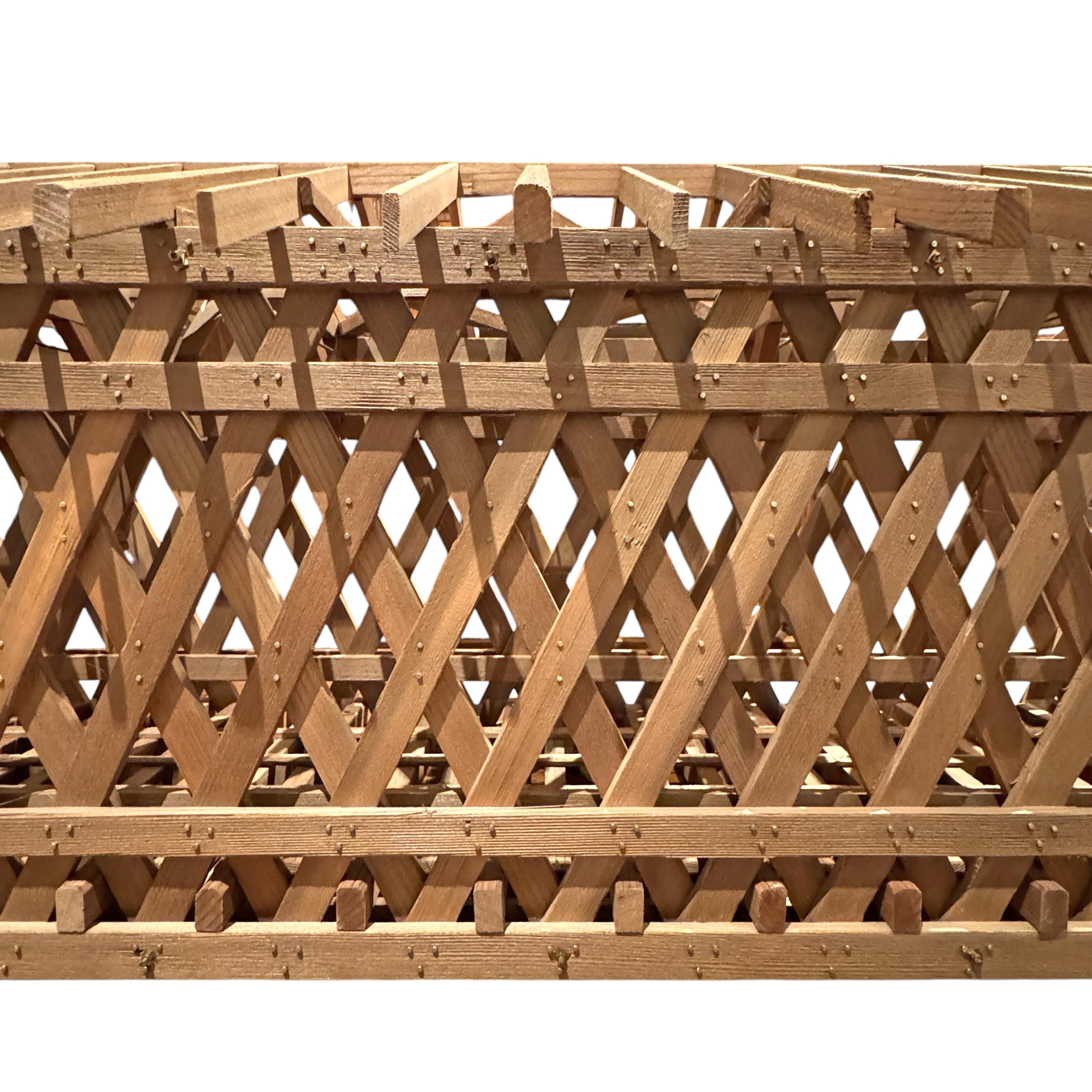 Modello in scala della fine del 20° secolo dello storico ponte coperto di Fallasburg in vendita 3