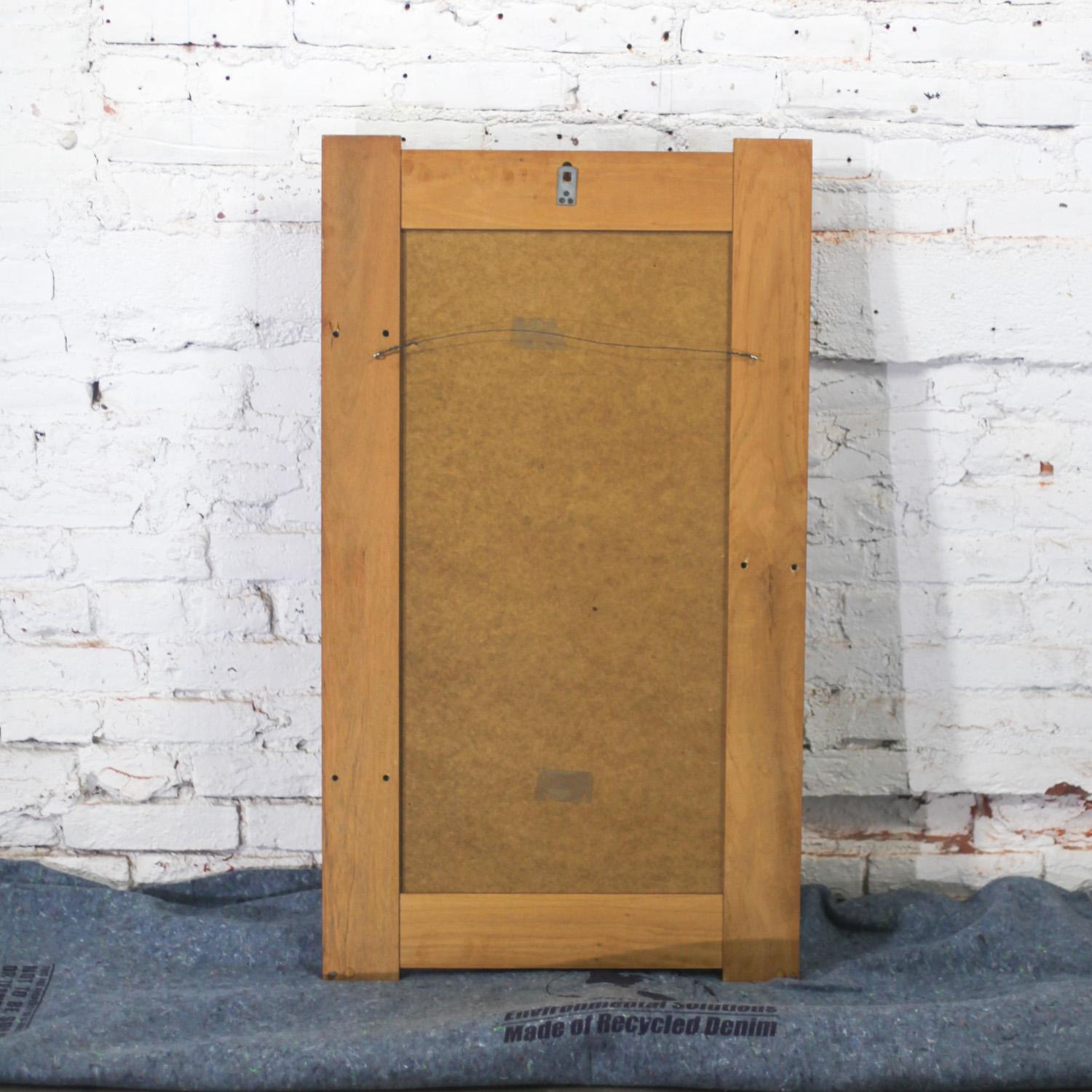 Late-20th Century Scandinavian Modern Teak Wall Mirror w/Display Shelves For Sale 3