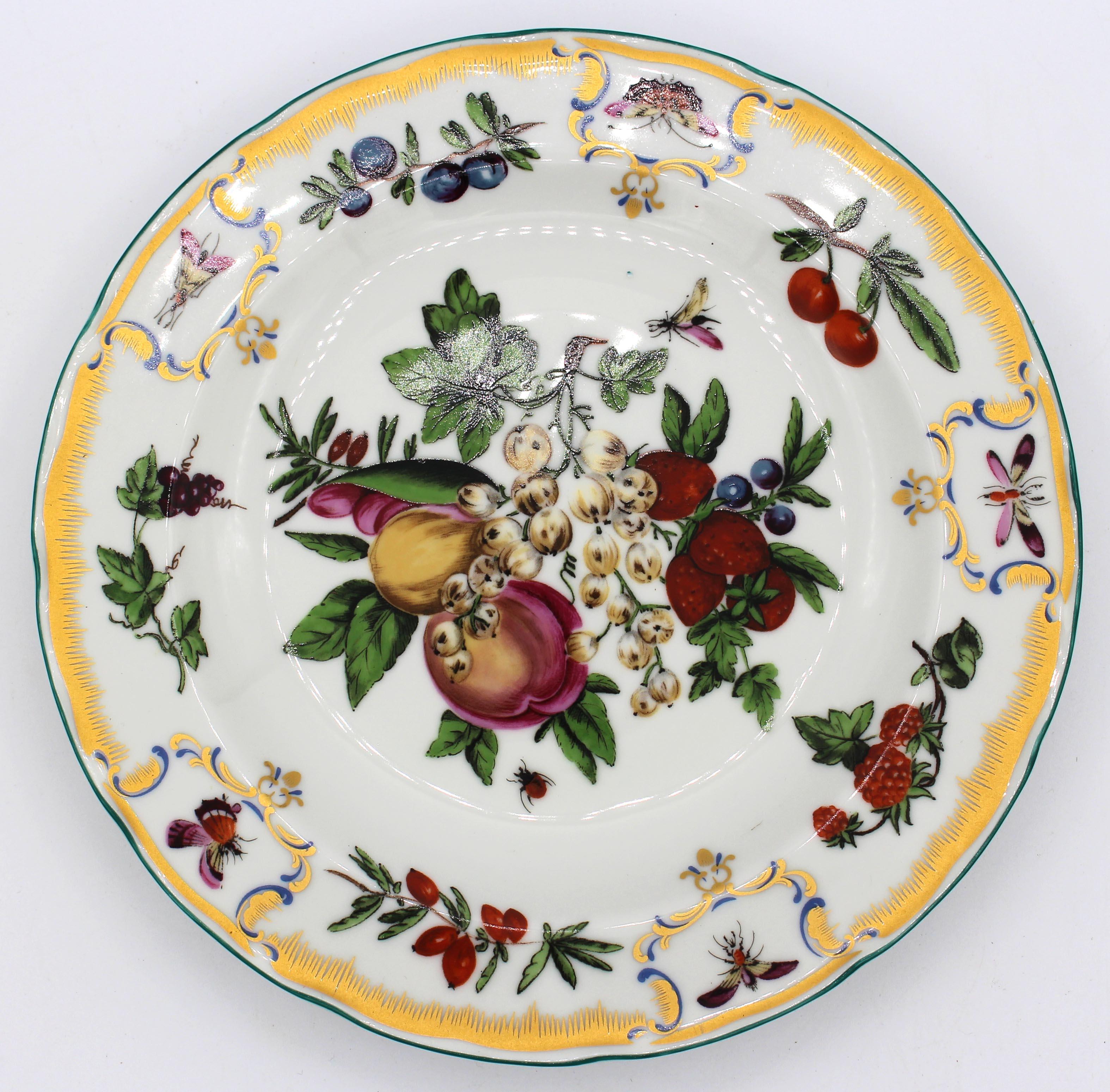 American Colonial Late 20th Century Set of 10 Duke of Gloucester Pattern Dessert or Salad Plates