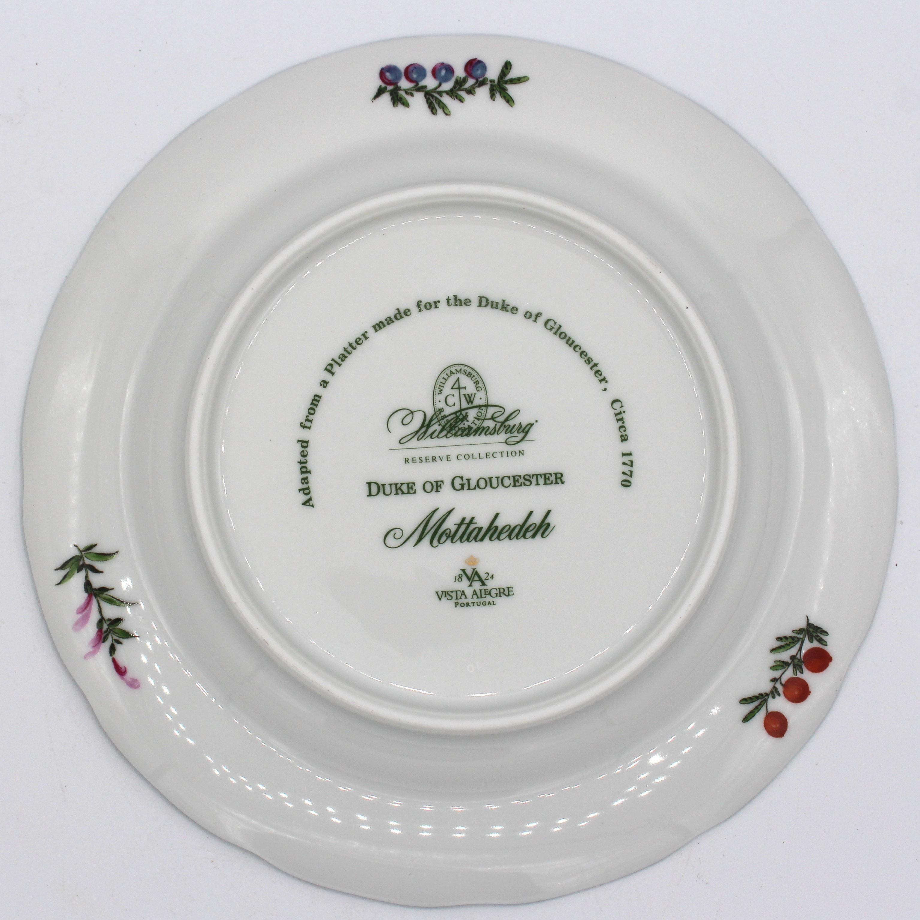 Ceramic Late 20th Century Set of 10 Duke of Gloucester Pattern Dessert or Salad Plates