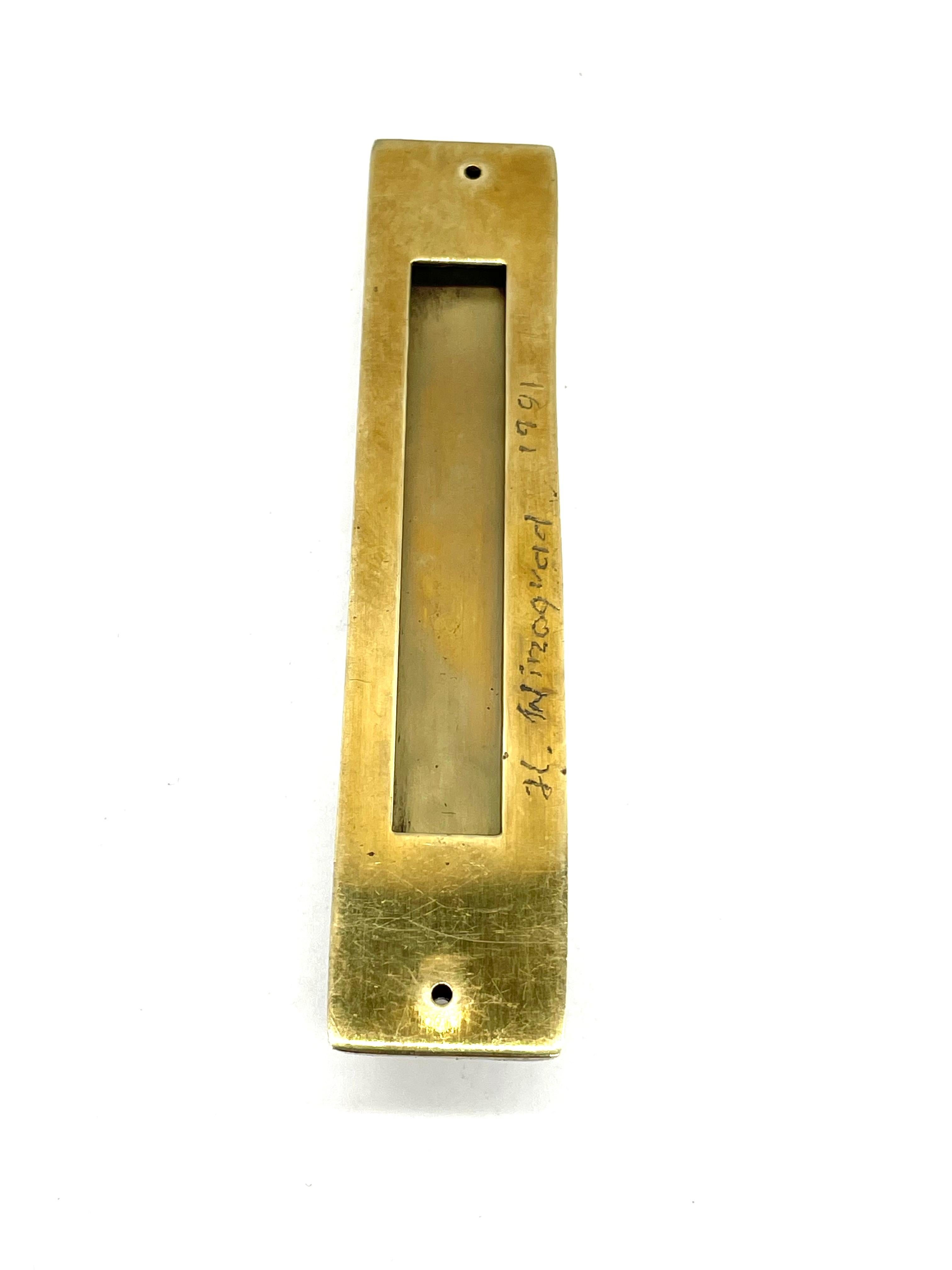 Late 20th Century American Silver Mezuzah Case by Henryk Winograd In Excellent Condition In New York, NY