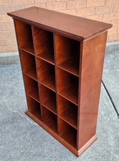 Late 20th Century Solid Cherry Pigeon Hole Cube Bookcase
