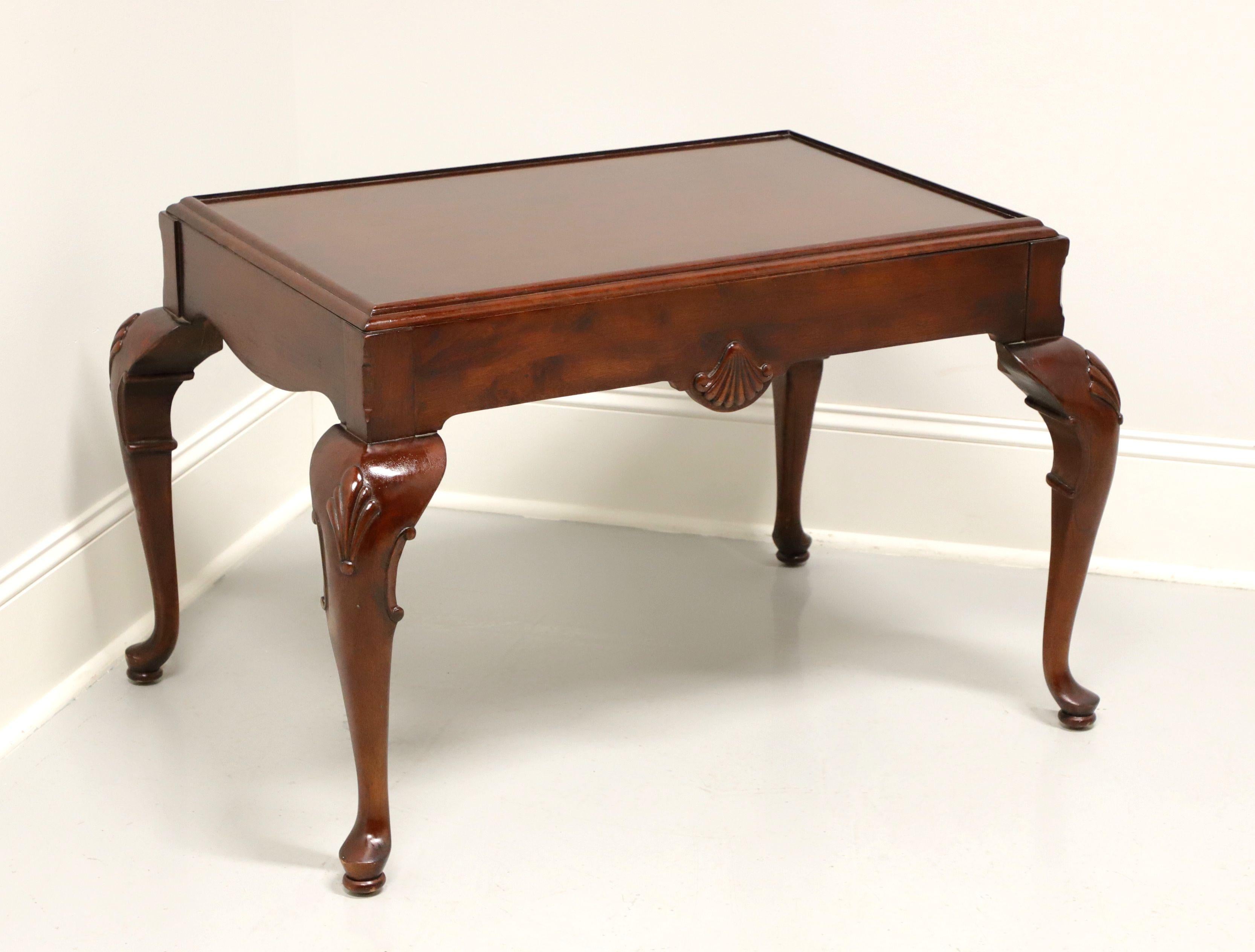Late 20th Century Solid Mahogany Georgian Tea Serving Table For Sale 2