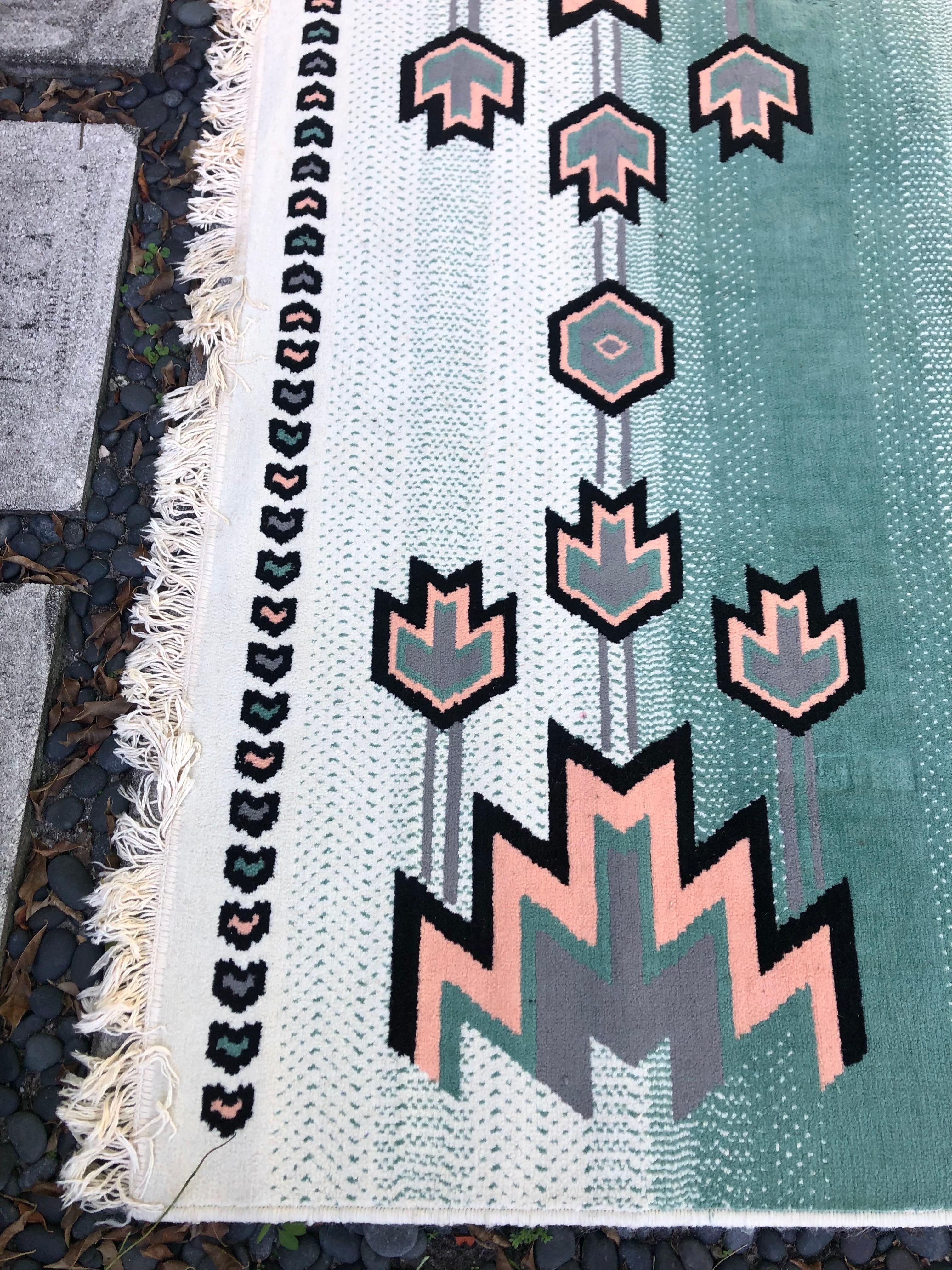 Late 20th Century Southwest Inspired Area Rug For Sale 1