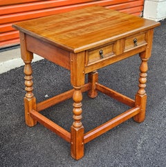 Late 20th Century Stickley Solid Cherry Single Drawer Side Table