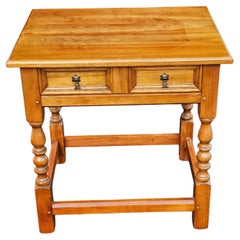 Ende des 20. Jahrhunderts Stickley Massivholz Kirsche Einzel Schublade Beistelltisch
