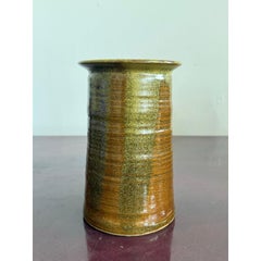 Late 20th Century Studio Pottery Glazed Ceramic Vase