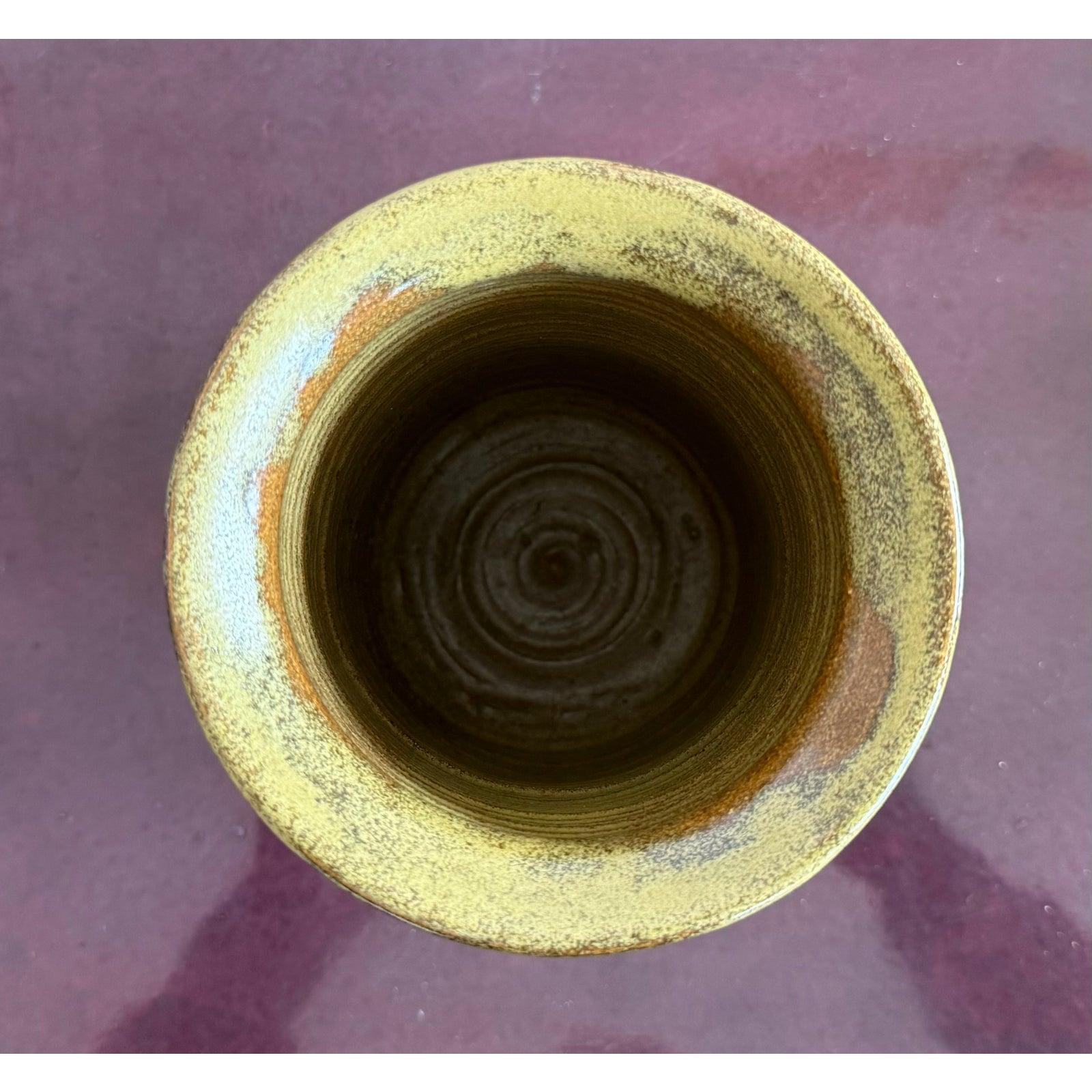 Jarrón de cerámica esmaltada de Studio Pottery de finales del siglo XX Estadounidense en venta