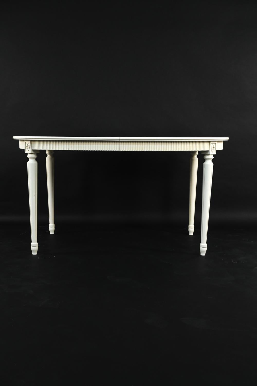 Late 20th Century Swedish Gustavian-Style Dining Suite by City Möbler AB 11