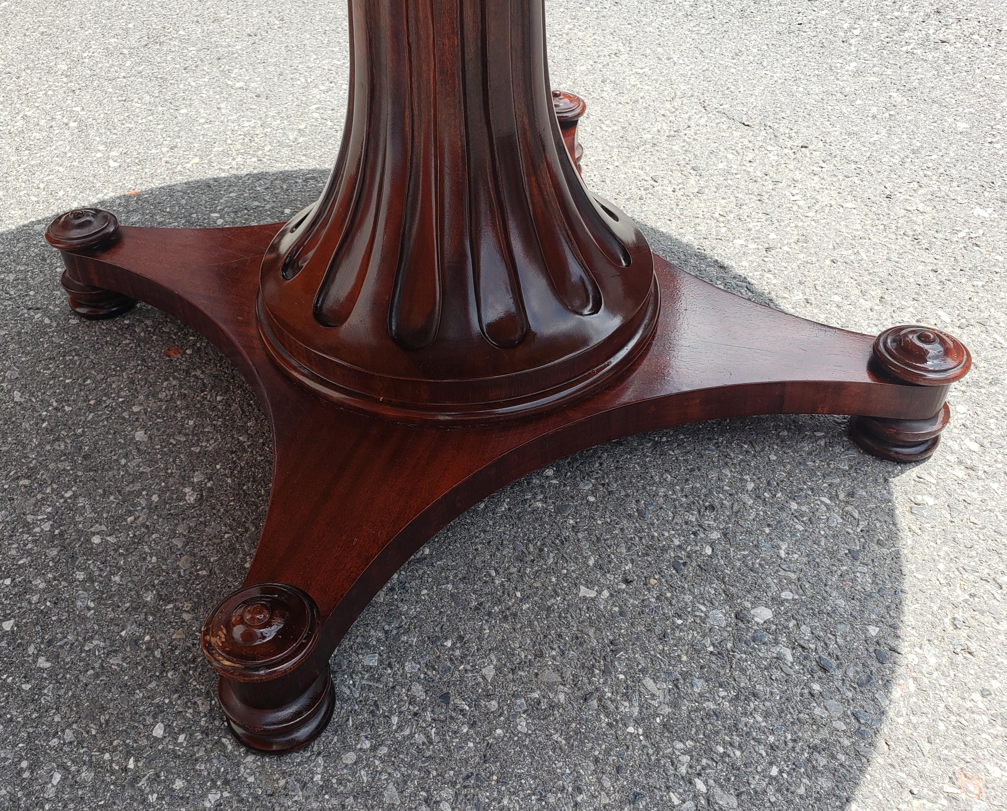 Late 20th Century Swirl Mahogany Breakfast Table or Center Table 3
