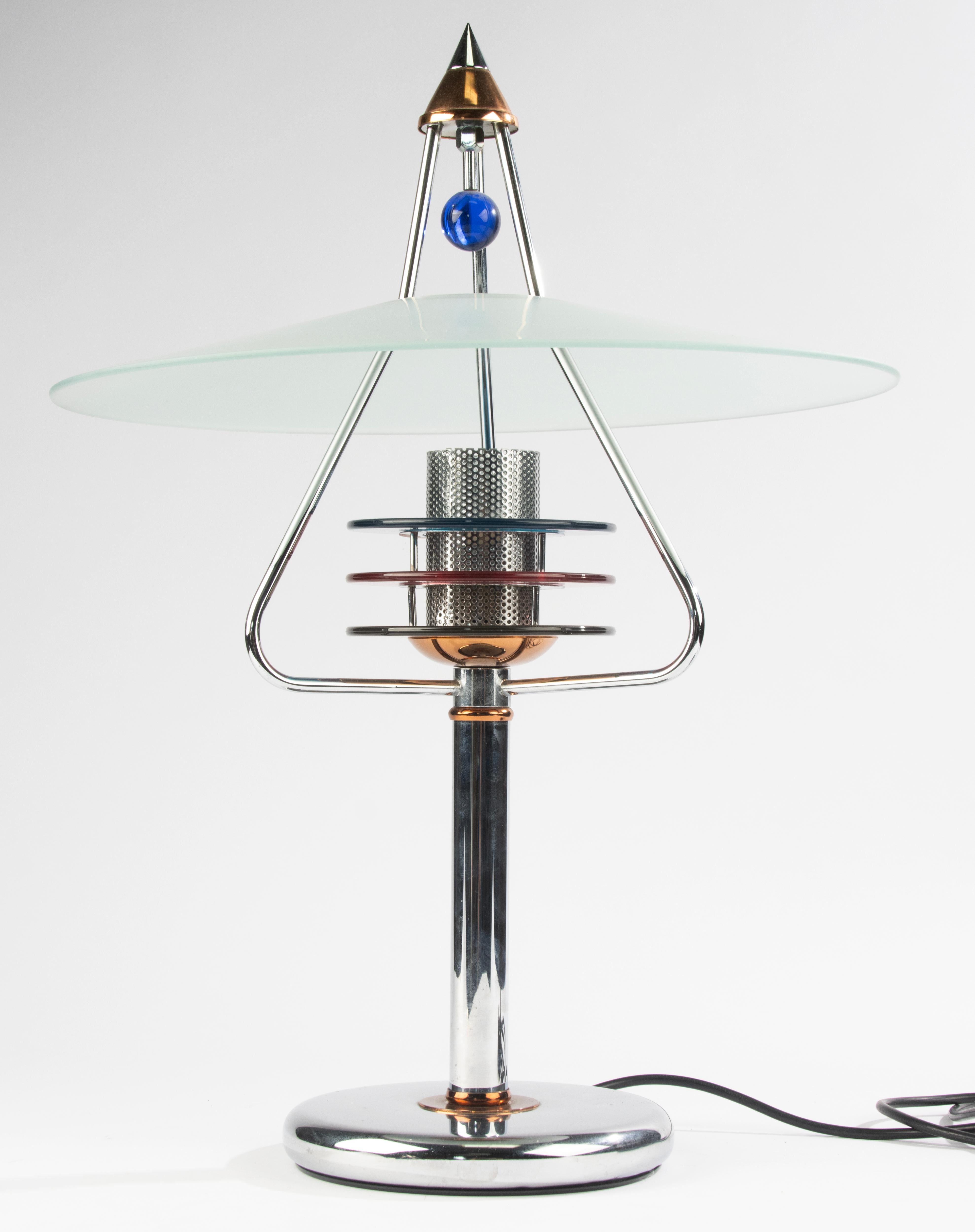 Late 20th Century Table Lamp - Memphis Style - Neukro Menden Germany 3