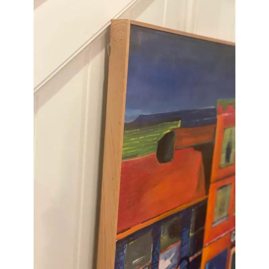 Pittura acrilica moderna originale della fine del XX secolo 