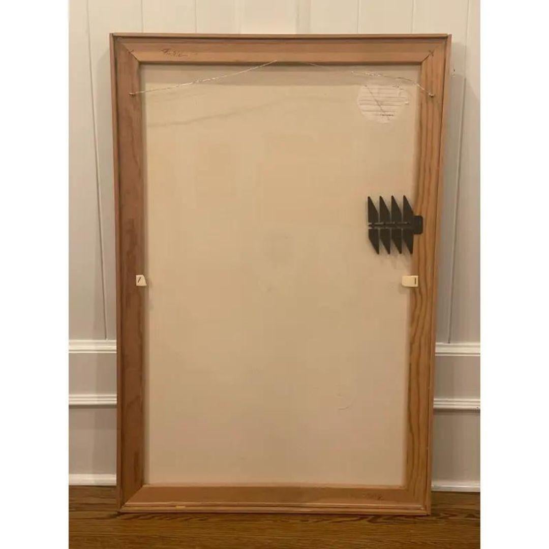 Pittura acrilica moderna originale della fine del XX secolo 
