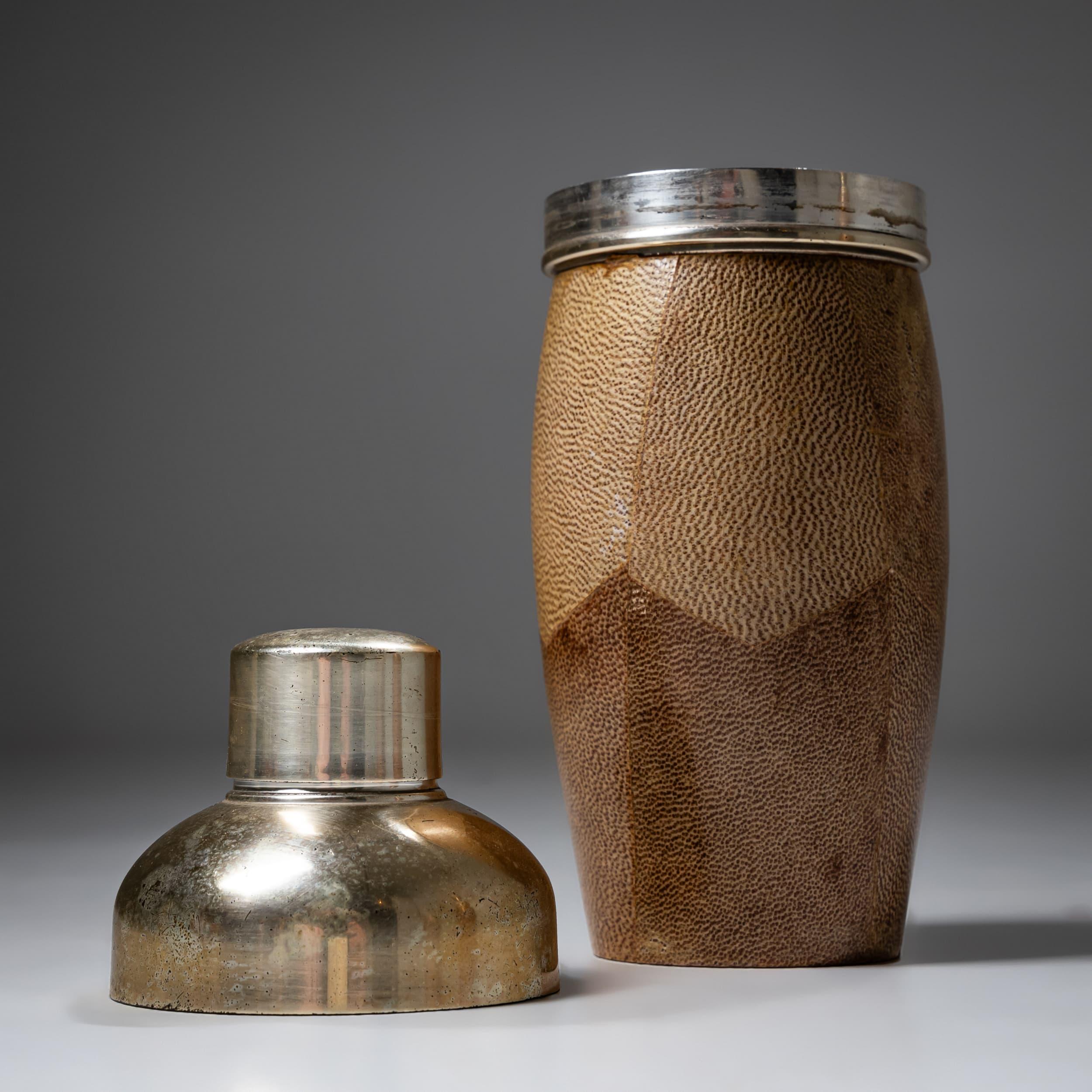 Italian Late 20th Century Three-piece Bar Set by Aldo Tura, Italy For Sale