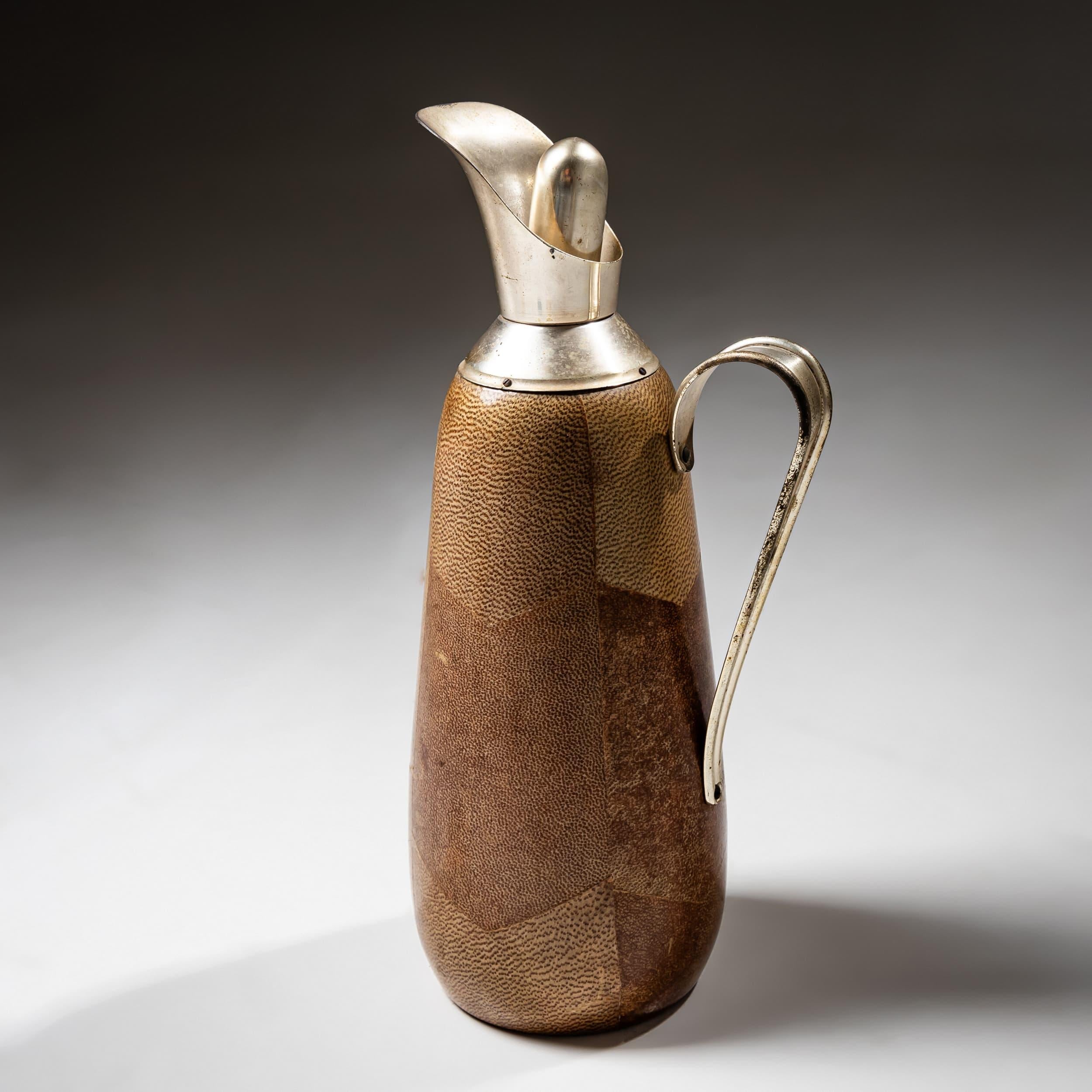 Late 20th Century Three-piece Bar Set by Aldo Tura, Italy For Sale 1