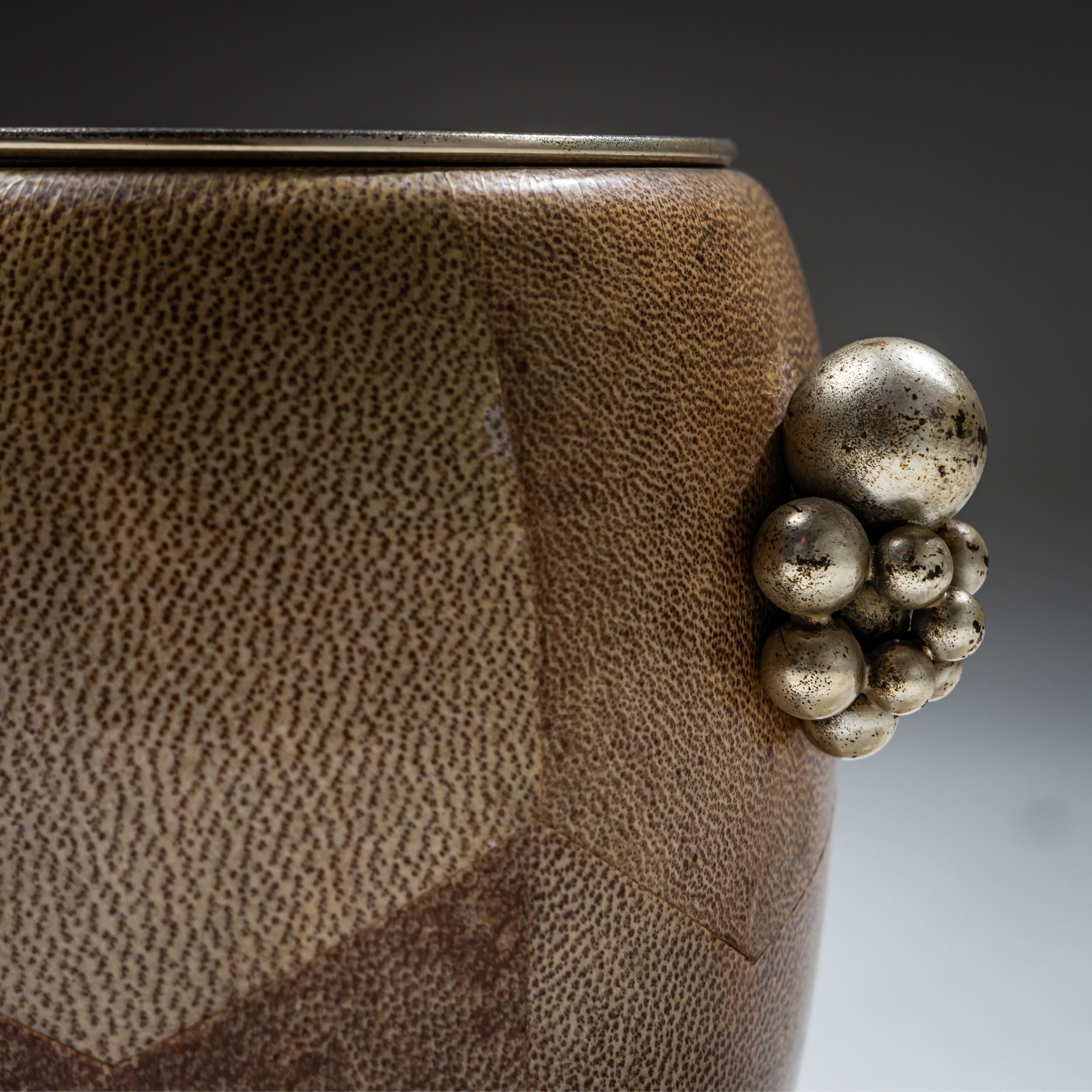 Late 20th Century Three-piece Bar Set by Aldo Tura, Italy For Sale 3