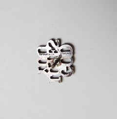 Late 20th Century Tiffany Sterling Silver God Loves You Lapel Tie Pin