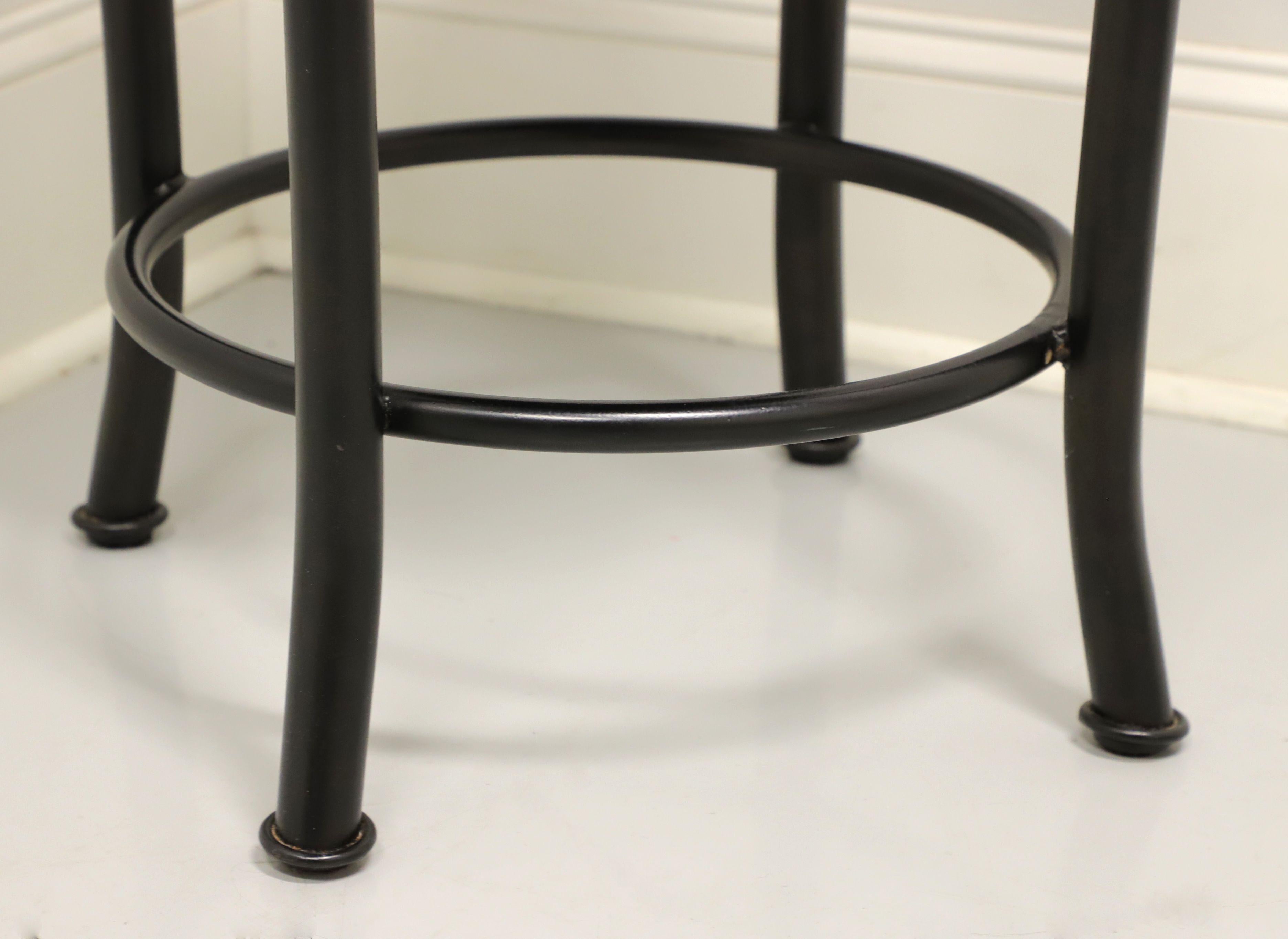 Modern Late 20th Century Transitional Metal Counter-Height Swivel Stool For Sale