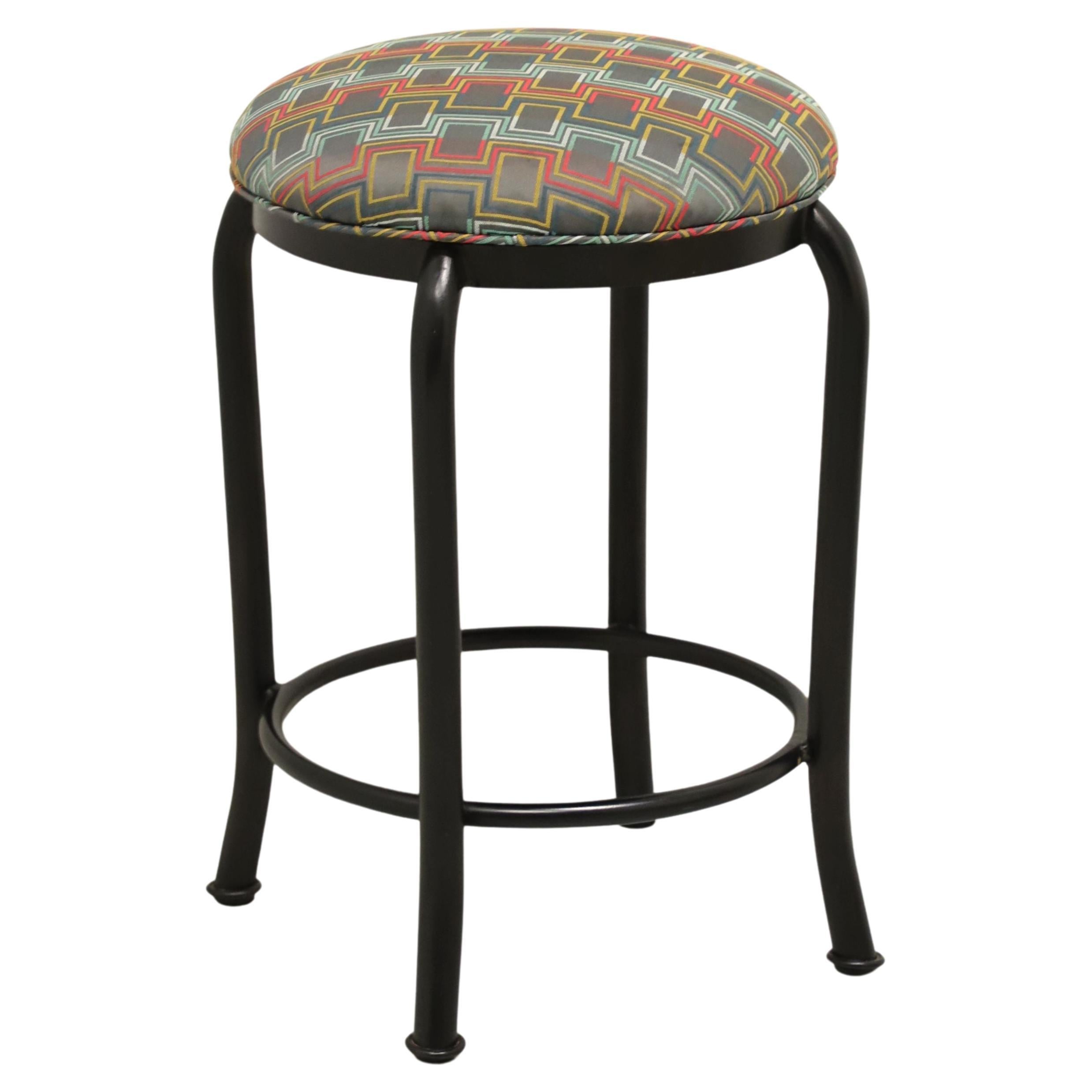 Late 20th Century Transitional Metal Counter-Height Swivel Stool