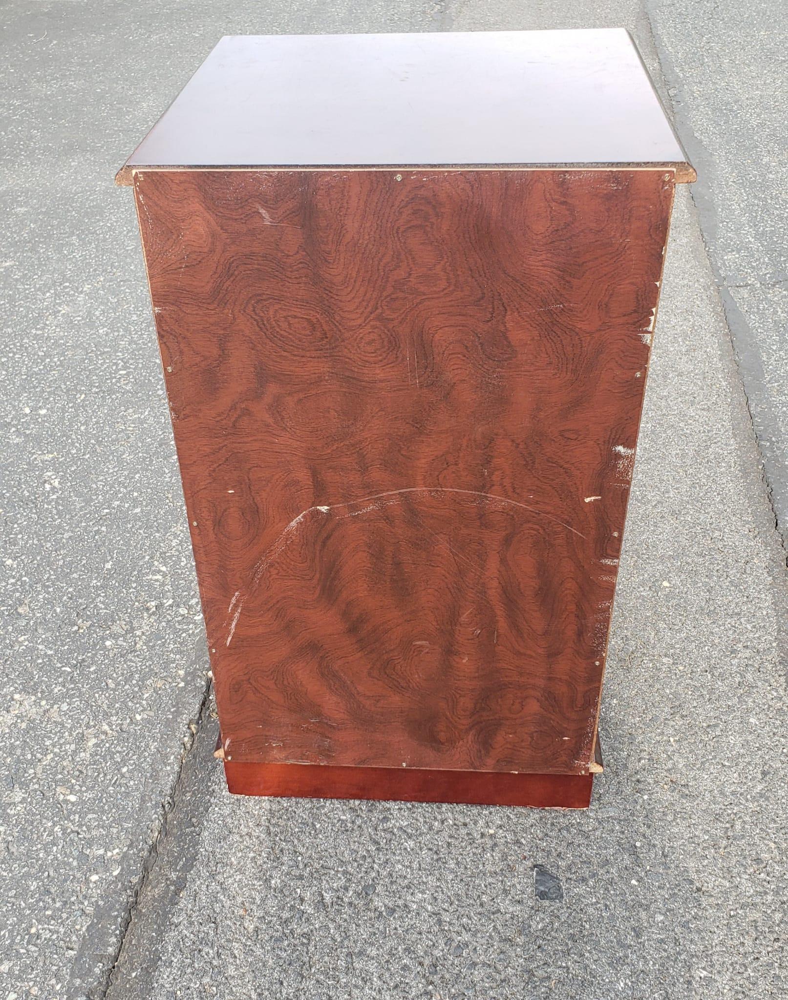 Stained Late 20th Century Two-drawer Chippendale  Mahogany Filing Cabinet For Sale