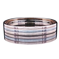 Late 20th Century Two Tone 9k Gold Bangle Circa 1990s