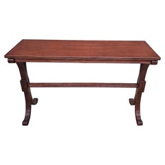 Late 20th Century Victorian Style Mahogany Console Table