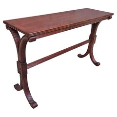 Table console en acajou de style victorien de la fin du 20e siècle