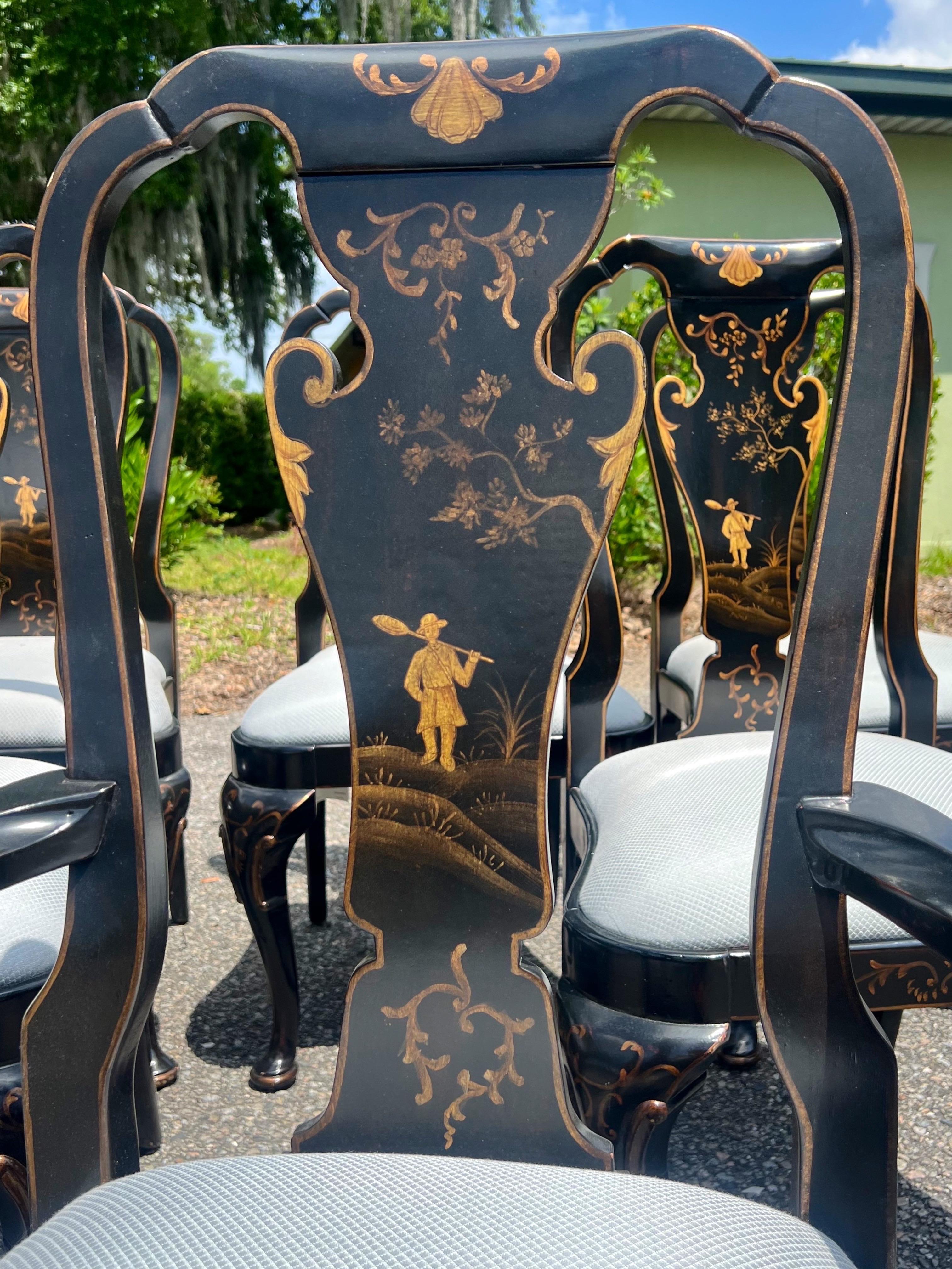 Late 20th Century Vintage Baker Furniture Knapp & Tubbs Chinoiserie Ch 2