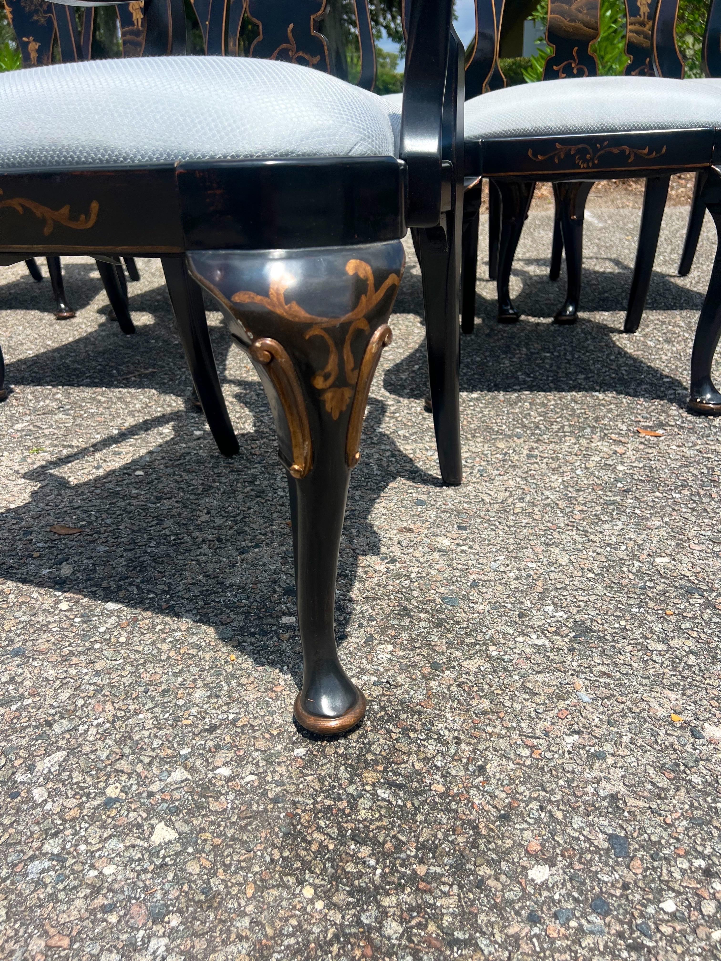 Late 20th Century Vintage Baker Furniture Knapp & Tubbs Chinoiserie Ch In Good Condition In Charleston, SC