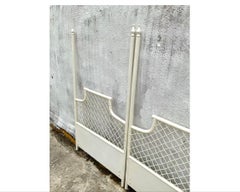 Late 20th Century Vintage Bamboo Coastal Twin Headboards - Pair