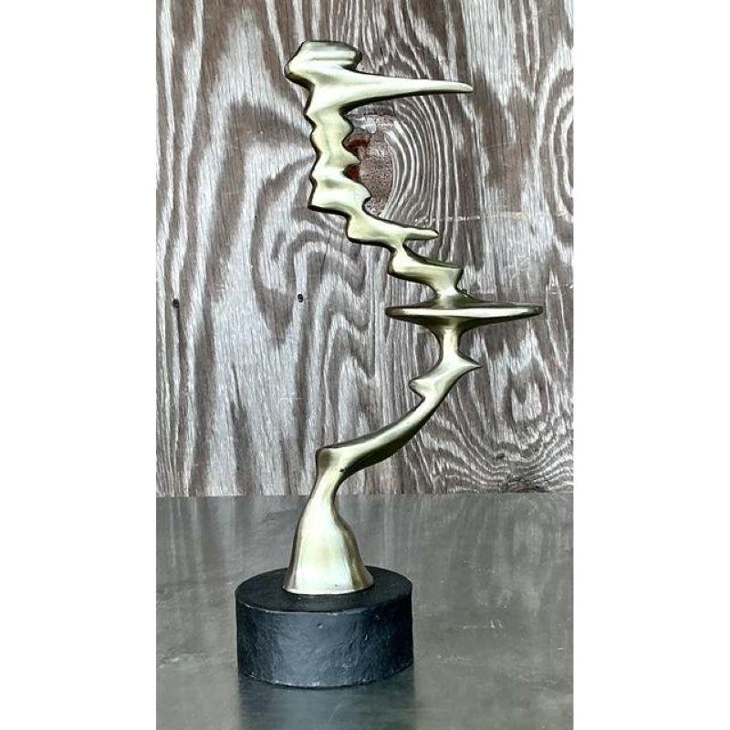 Scultura astratta boho della fine del XX secolo - Set di 2 pezzi in vendita 4
