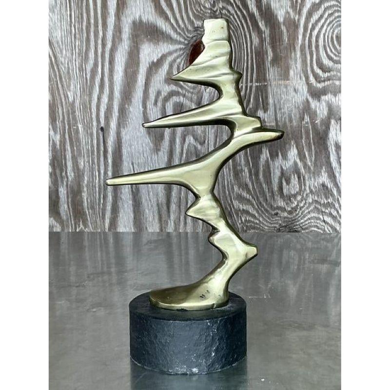 Scultura astratta boho della fine del XX secolo - Set di 2 pezzi in vendita 2