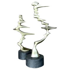 Late 20th Century Vintage Boho Abstract Sculpture - Set of 2