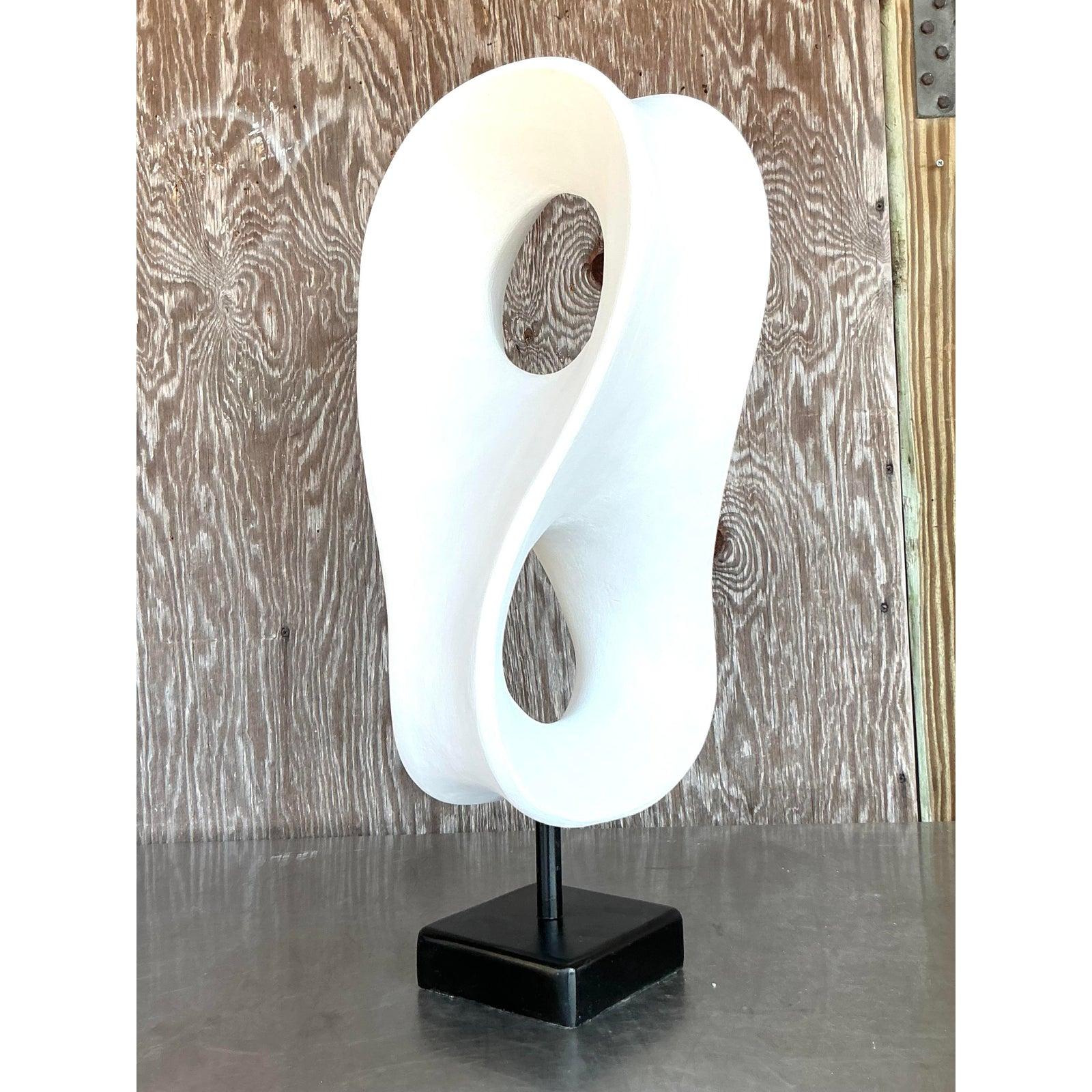 Mid-Century moderno Scultura in gesso biomorfa bohémien della fine del XX secolo in vendita