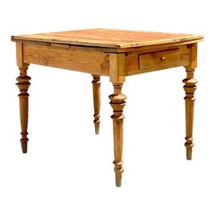 Tavolo da fattoria espandibile Boho della fine del XX secolo