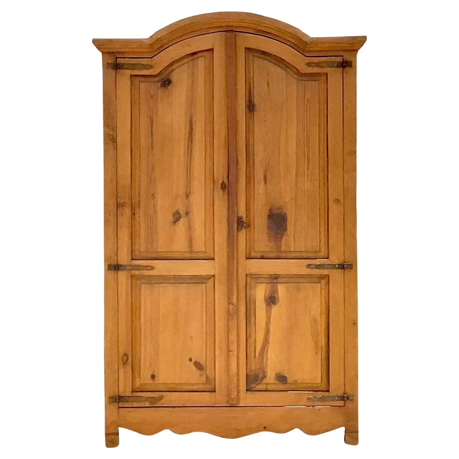 Vintage Boho Cerused Floral Armoire at 1stDibs boho armoire, bohemian