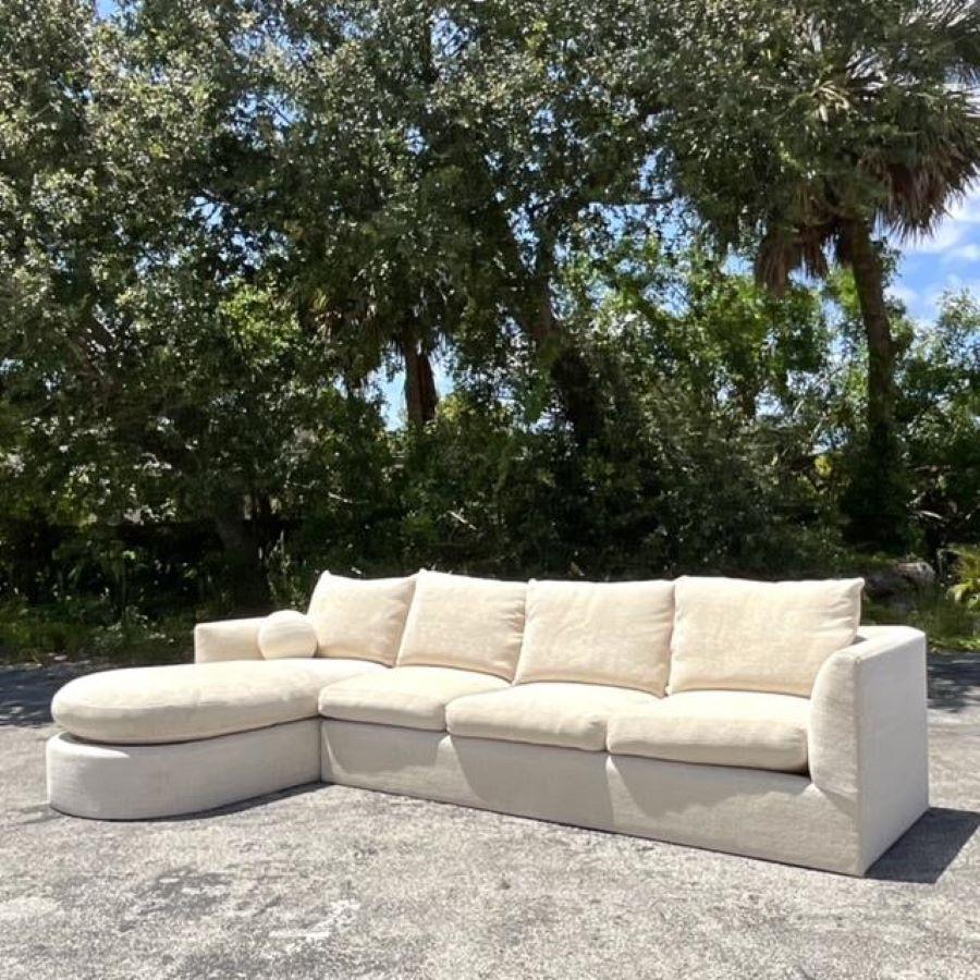 Late 20th Century Vintage Boho Kreiss Sectional Sofa 1