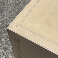 Late 20th Century Vintage Boho Lexington Leather Wrapped Chest of Drawers - a Pr