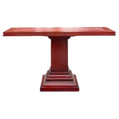Late 20th Century Vintage Boho Millwork Console Table