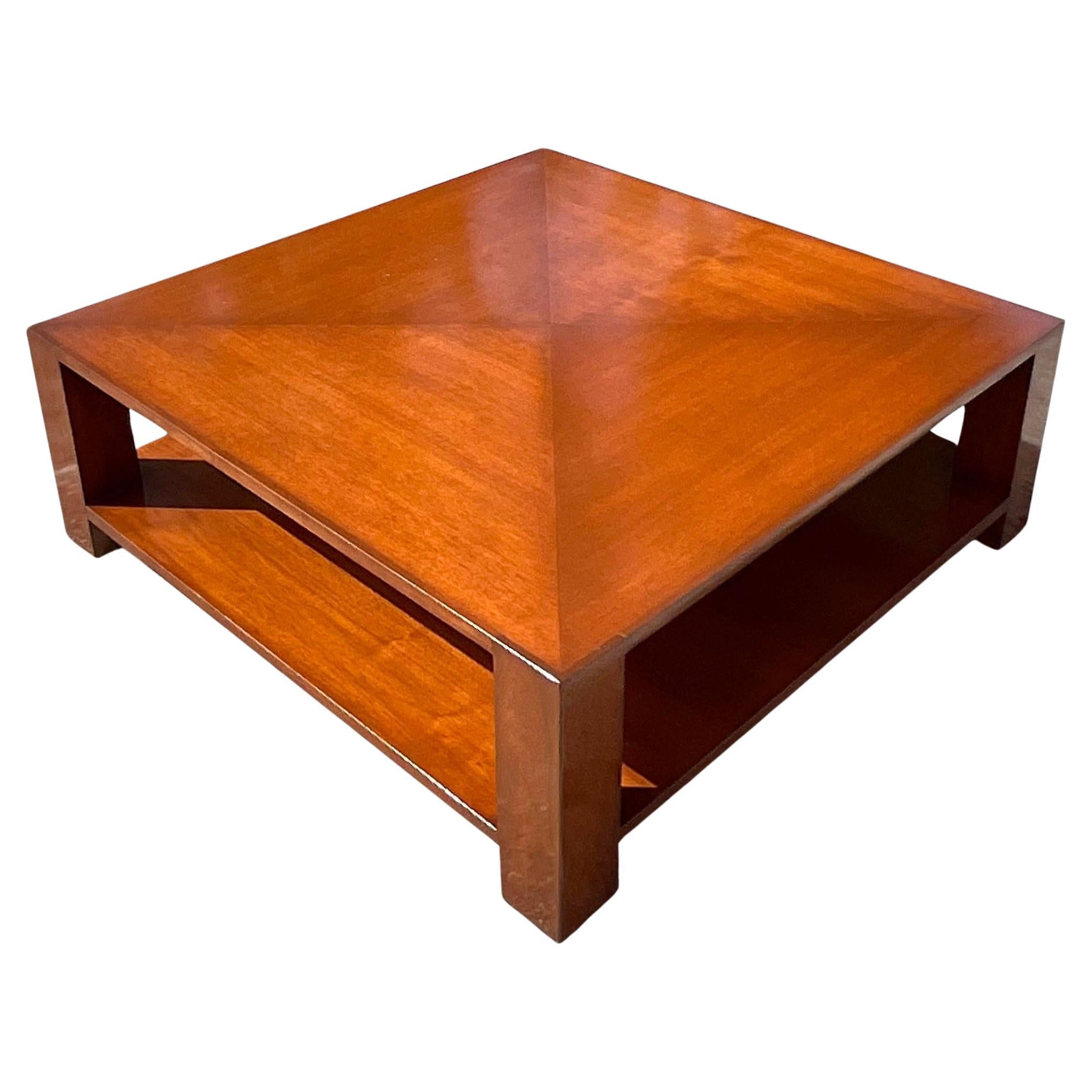 Late 20th Century Vintage Boho Nancy Corzine Lacquered Coffee Table For Sale