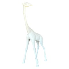 Late 20th Century Vintage Boho Plaster Giraffe