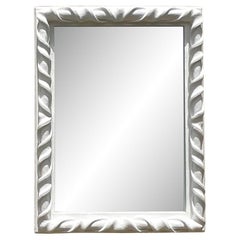 Late 20th Century Vintage Boho Plaster Twisted Ribbon Mirror